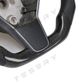 Model 3 / Y LED Sport Carbon Fiber Steering Wheel 【Style 4】 - Tesery Official Store