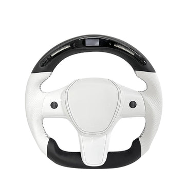 Model 3 / Y Racing Steering Wheel with Lights【Style 20】