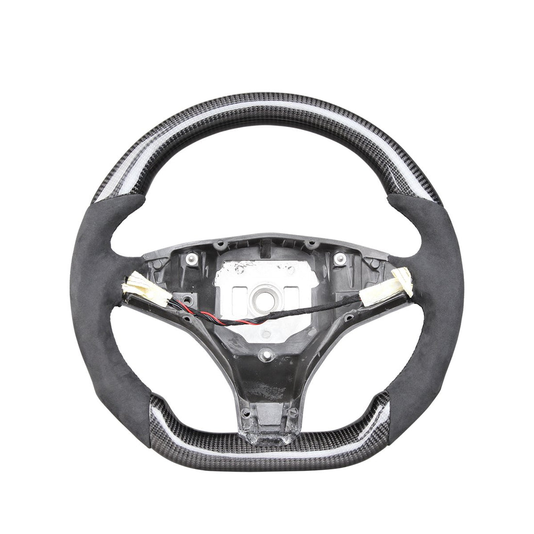 Model X / S Rounded Alcantara Carbon Fiber Steering Wheel 2016-2020【Style 4】 - Tesery Official Store