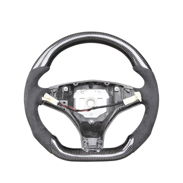 Model X / S Rounded Carbon Fiber Steering Wheel 2016-2020【Style 4】