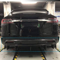 Model X Spoiler Rear Bumper Diffuser - Real Molded Carbon Fiber - Tesery Official Store