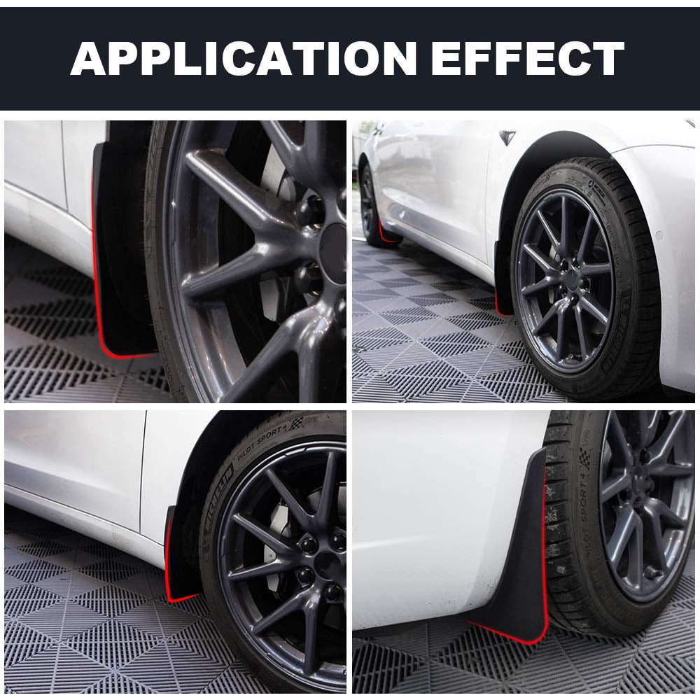  BASENOR Tesla Model Y Mud Flaps Splash Guards 2020-2024 Winter  Vehicle Sediment Protection No Need to Drill Holes Vehicle Tire Protector  Mudflaps Tesla Exterior Accessories (Set of 4) : Automotive