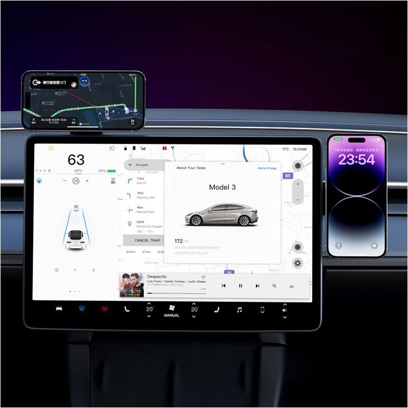 Multi - Angle Screen Magnetic Mount For Tesla Model 3/Y - Tesery Official Store