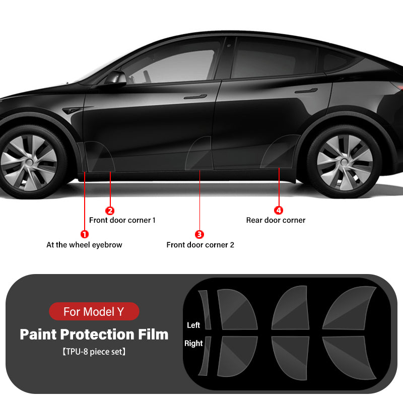 Paint Protection Film For Tesla Model 3 2017 - 2024 & Model Y 2020 - on - Tesery Official Store