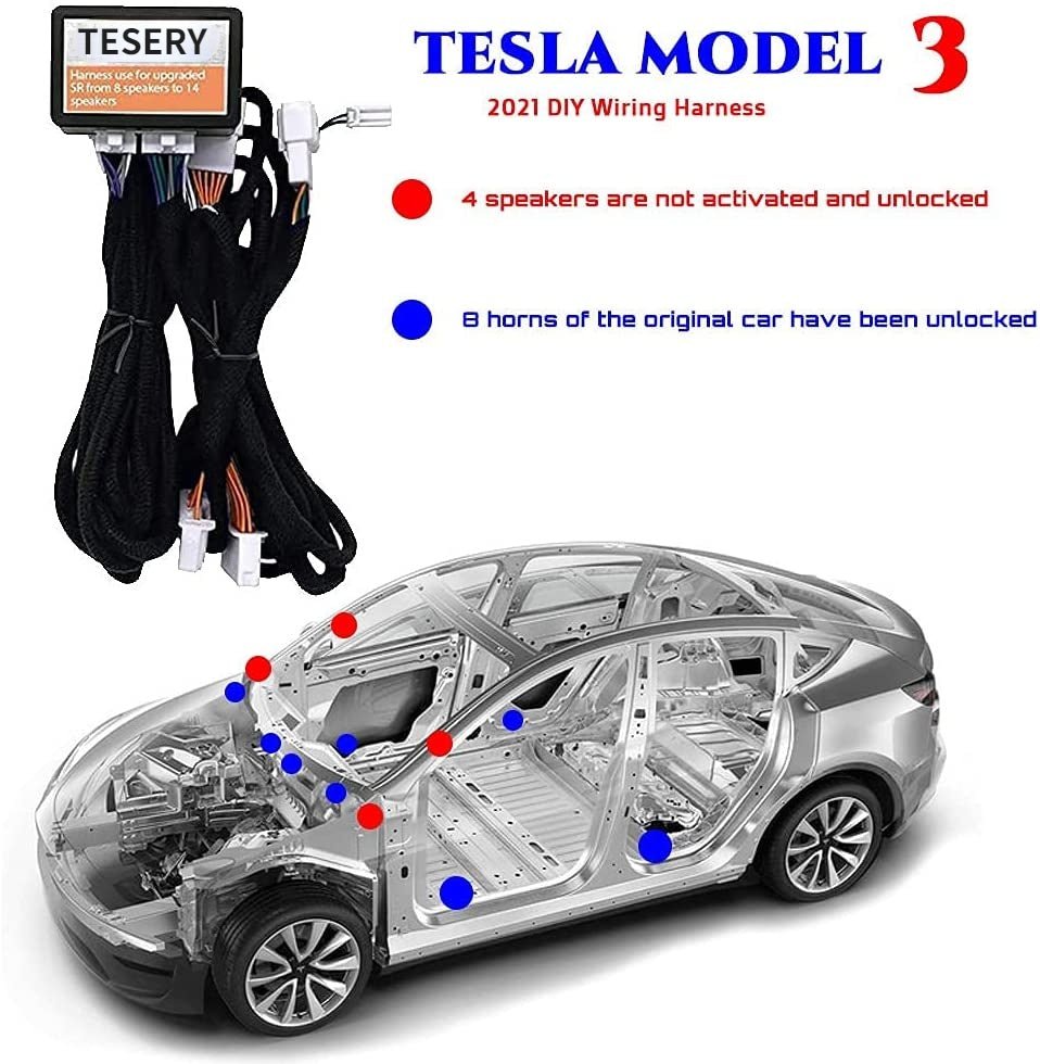 Teslaモデル3/Y用プレミアムオーディオアップグレードスピーカー (RHD