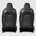 Real carbon fiber central control seat back (2 pcs) suitable for Tesla model 3 2017-2022 - Tesery Official Store