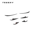 Real Carbon Fiber Front Bumper Air Knife 【6pcs Set】 suitable for Tesla Model 3 2017-2022 - Tesery Official Store