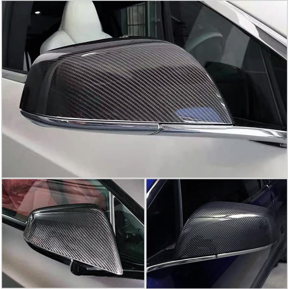 Real Carbon Fiber Mirror Covers for Tesla Model S 2014-2023 - Tesery Official Store