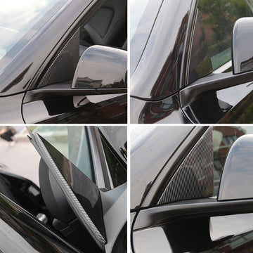 Bagudsigt spejl trekant vindue dekoration til Tesla Model Y 2020-2024.