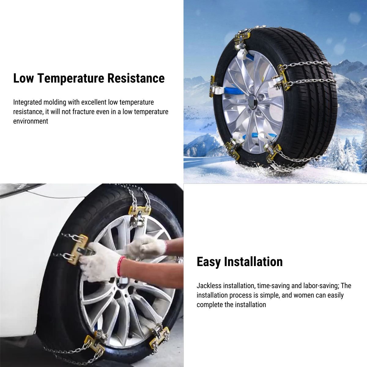 Steel Snow Chains For Tesla Model 3/Y/X/S - Tesery Official Store