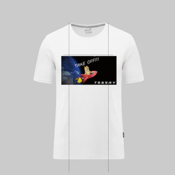 T-shirt form Tesery -DOGE Shiba TAKE OFF (Rekommenderas att ta en storlek upp)