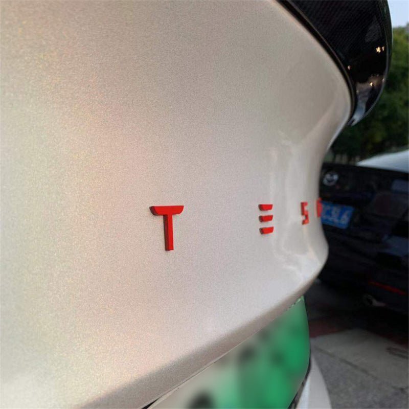 Tailgate Lettered Rear Logo Replacement For Tesla Model 3/Y - Tesery Official Store