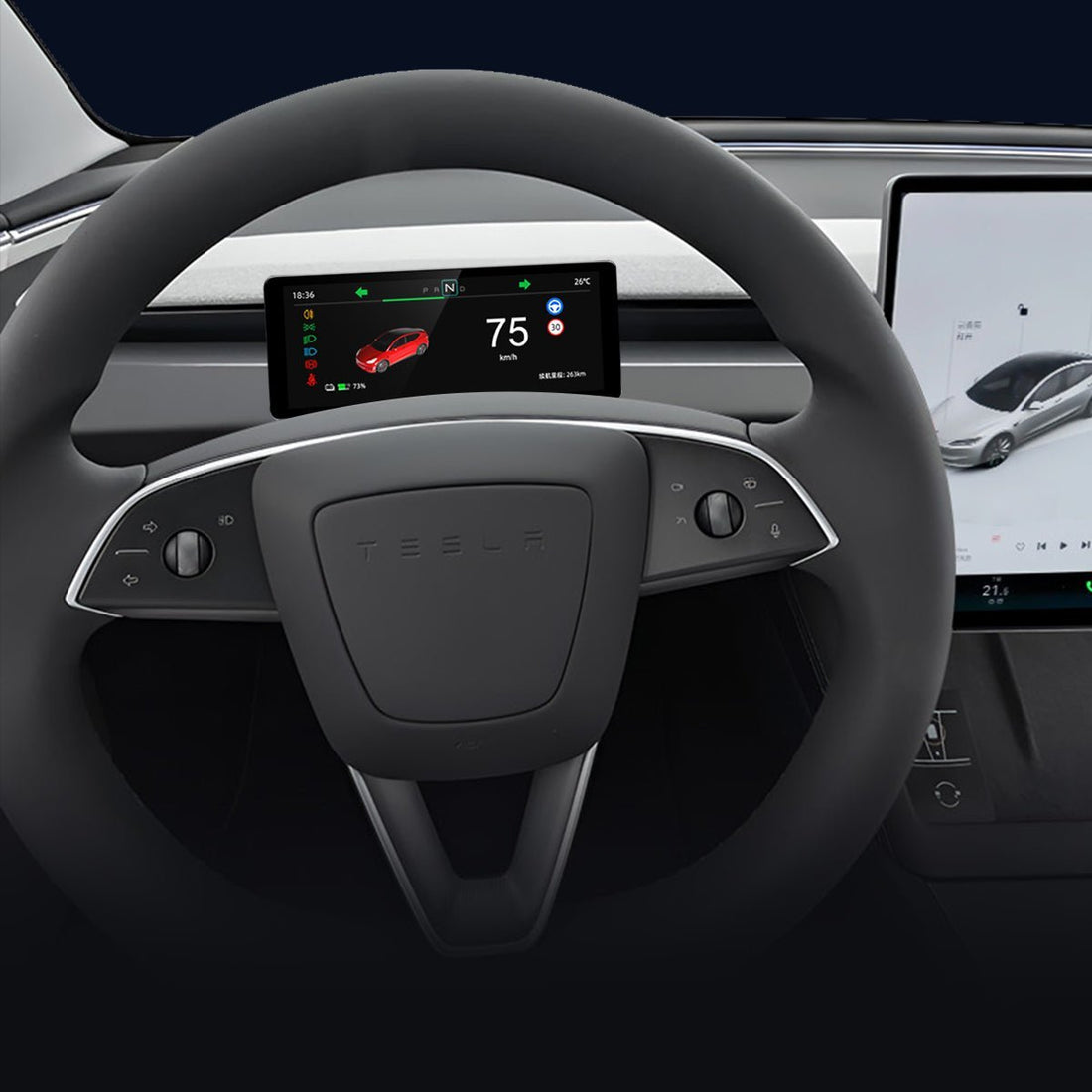 TESERY 6.2'' Dashboard Screen Display for Tesla Model 3 Highland / Model Y - Tesery Official Store