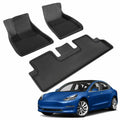 TESERY All Weather 3D Floor Mats for Tesla Model 3 2017-2024 & Model Y 2021-2024 - Tesery Official Store