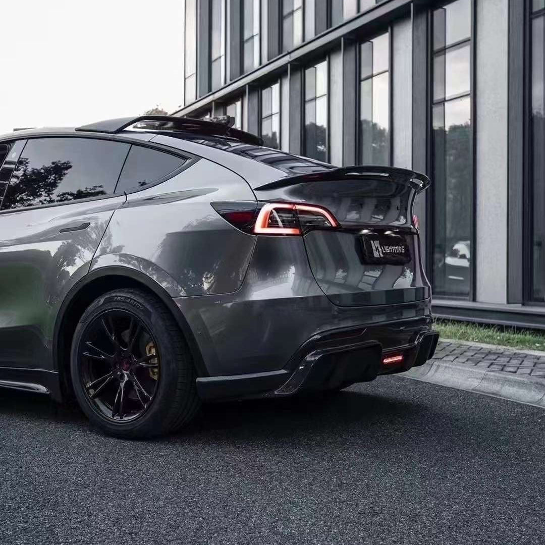 TESERY Carbon Fiber Rear Spoiler for Tesla Model Y - Tesery Official Store