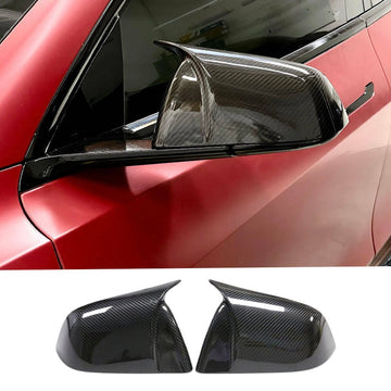 TESERY Tapa de espejo para Tesla Model 3/Y (estilo deportivo)-Mods de exterior de fibra de carbono