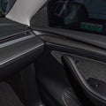 TESERY Model 3 / Y Door Panel Trim - Carbon Fiber Interior Mods【2pcs】 - Tesery Official Store