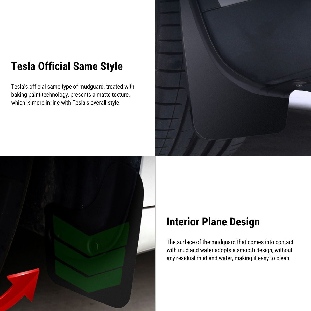 TESERY OEM Mud Flaps Kit for Model 3/Y (4 PCS) - Tesery Official Store