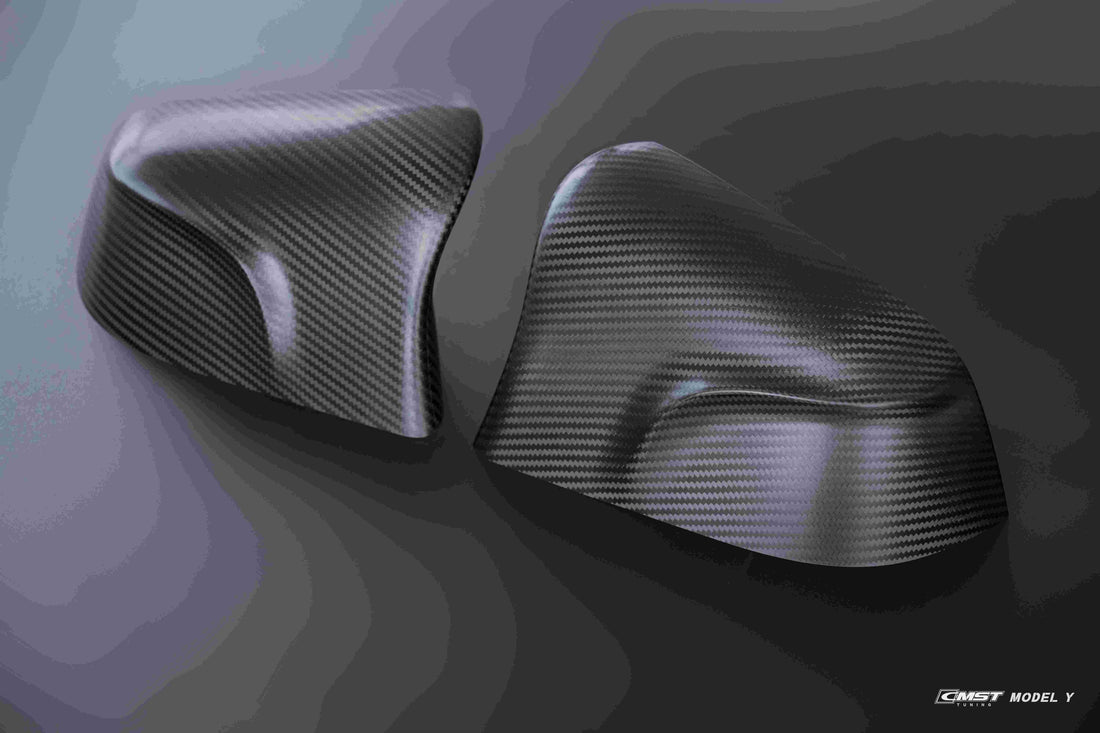 Tesery Real Carbon Fibre Mirror Covers CMST Style for Model Y 2020 - 2025 - Tesery Official Store