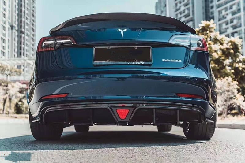 TESERY Tesla Model 3 Carbon Fiber Rear Spoiler - Tesery Official Store