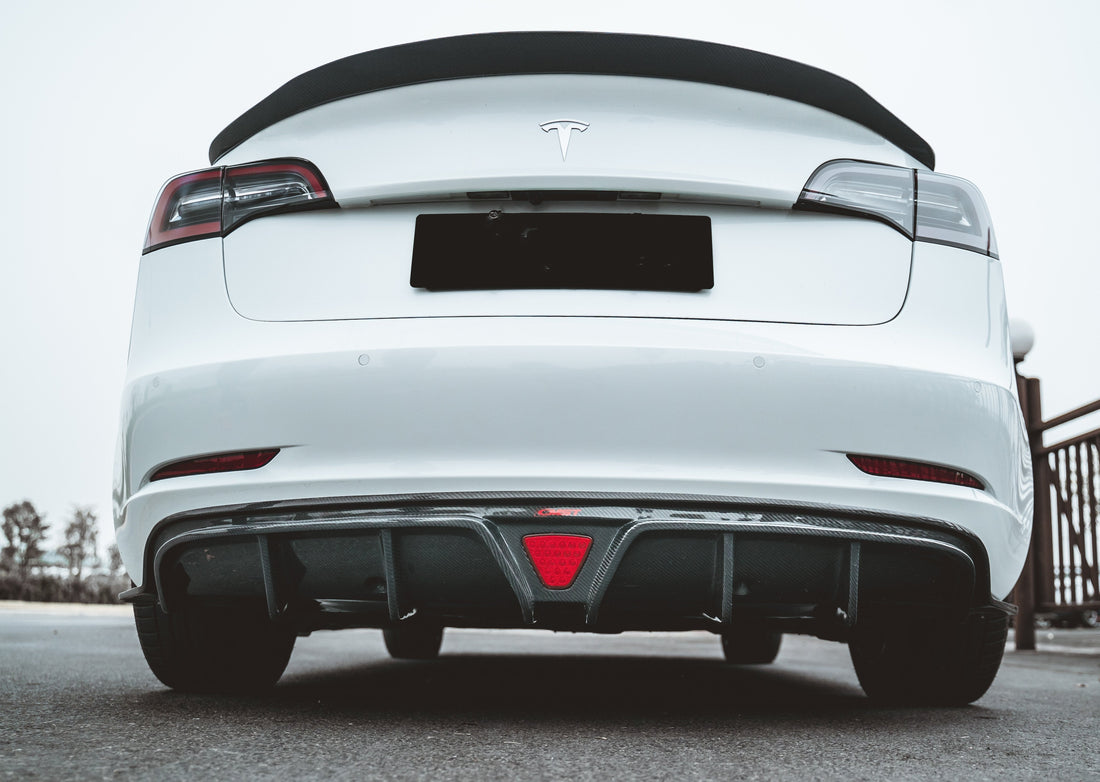 TESERY Tesla Model 3 Carbon Fiber Rear Spoiler - Tesery Official Store