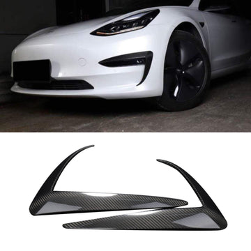 TESERY Garniture de phare antibrouillard Tesla Model 3-Mods extérieurs en fibre de carbone