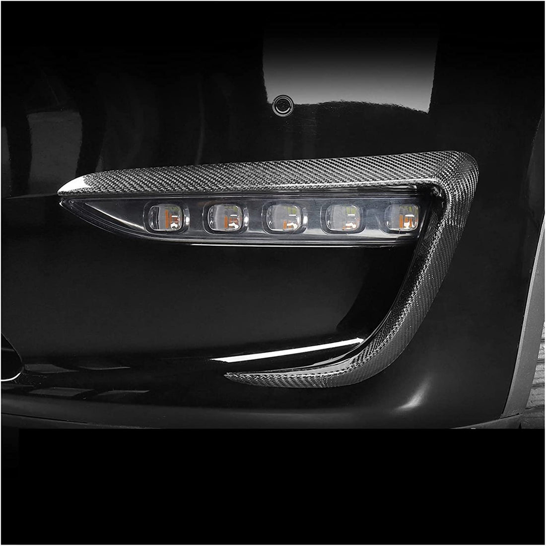 TESERY Tesla Model Y Fog Light Trim - Carbon Fiber Exterior Mods - Tesery Official Store