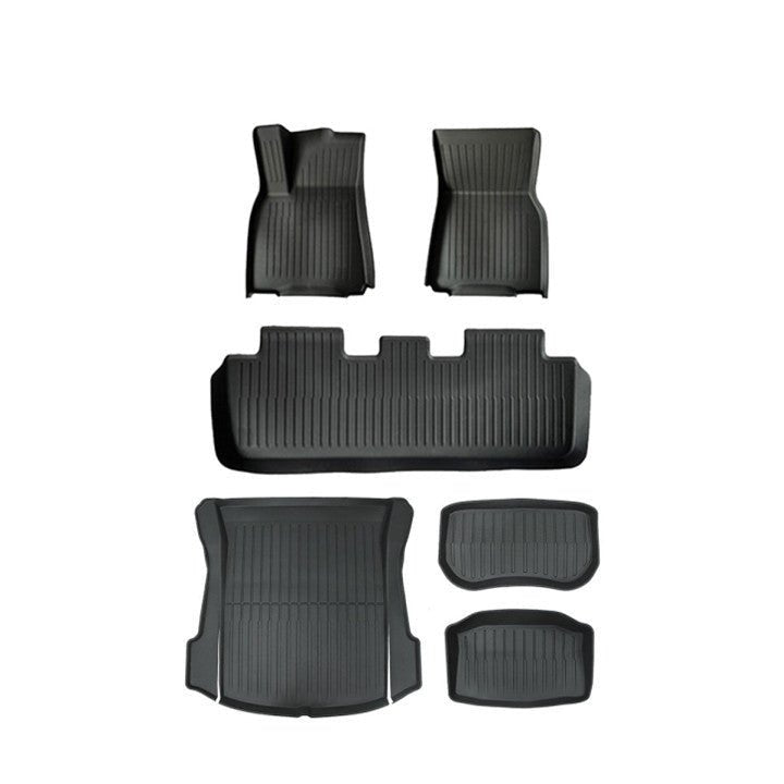 Tesla Model Y Floor Mat Set - Vegan Leather - 3 piece set – E