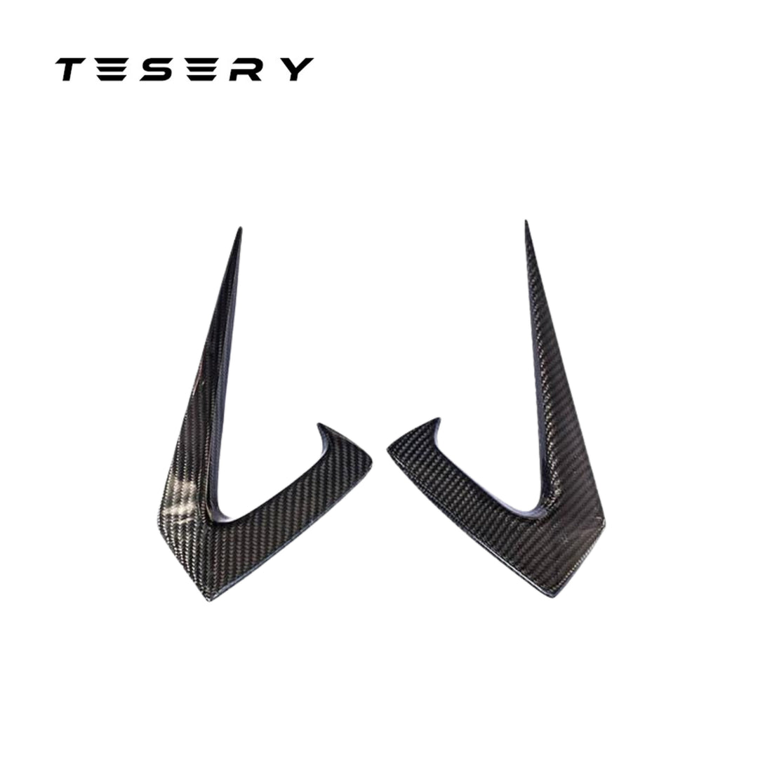 Tesla Model 3 Side Fender Trims - Real Carbon Fiber Exterior Mods 2017-2022 - Tesery Official Store