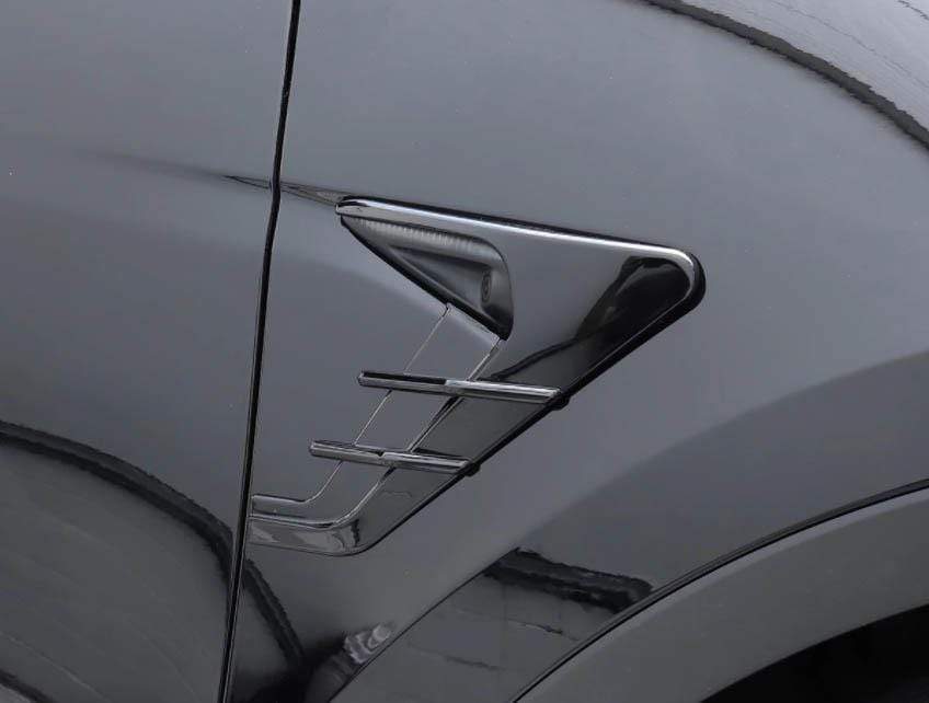 Tesla Model S/3/X/Y: Side Fender Vent Camera Trim (2 pcs) - Plugear