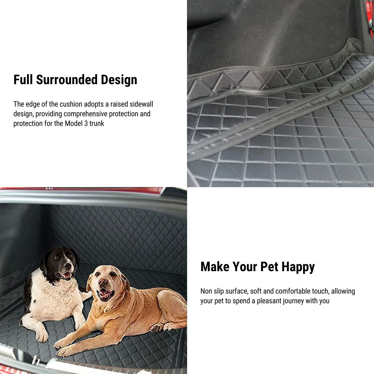 Leather trunk For 2023 to 2024 Tesla model 3 2024 trunk mat boot liner tapis  coffre cargo Tesla model 3 accessories tesla three - AliExpress